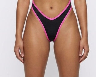 Scrunch Back V-Front Thong Bikini Bottom