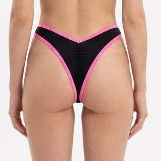 Scrunch Back V-Front Thong Bikini Bottom