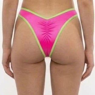 Scrunch Back V-Front Thong Bikini Bottom
