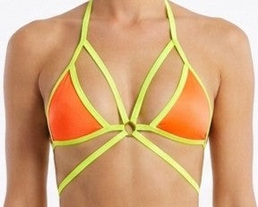 Micro Ring Detail Harness Bikini Top