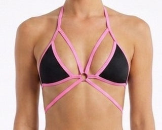 Micro Ring Detail Harness Bikini Top