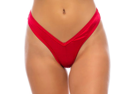 Scrunch-Butt-High-Waisted-Thong-Red