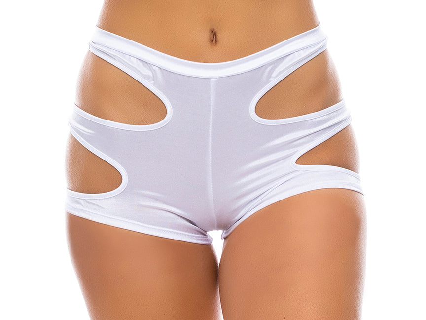 Peeka-Booty-Short-With-Cutouts-White