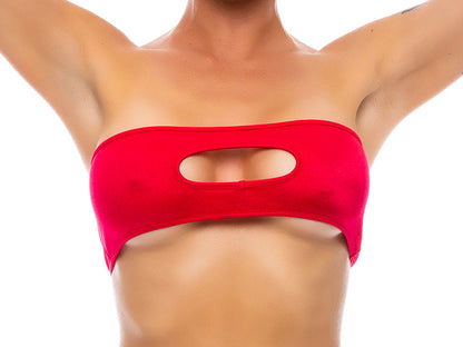 Peekaboo-Bandeau-Top-Red