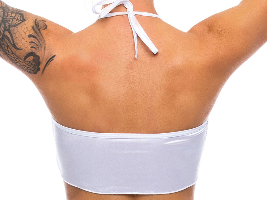 Flowy-Center-Ring-Top-White