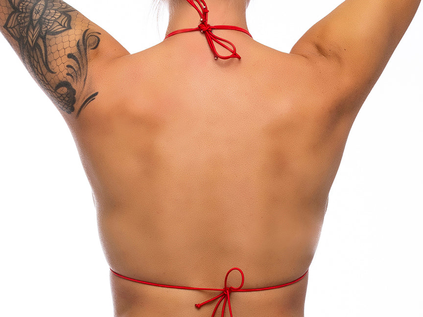 Thin-Strap-Beaded-Top-Red