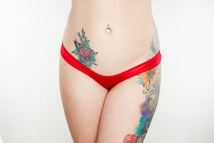 Cheeky-Bikini-Rave-Bottom-with-Scrunch-Butt-red